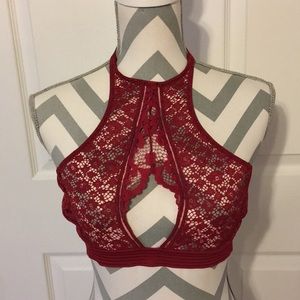 NWT Red Halter Top Bra